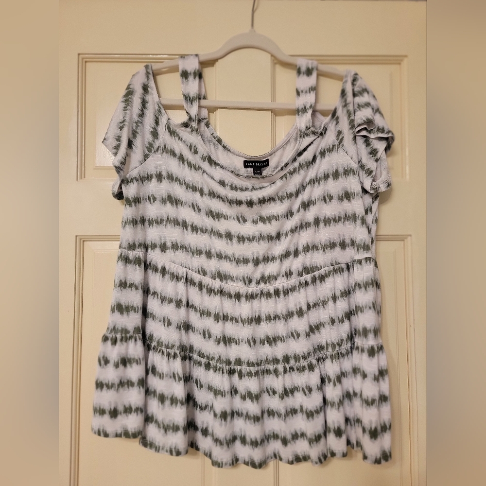 Lane Bryant off the shoulder sleeve shirt